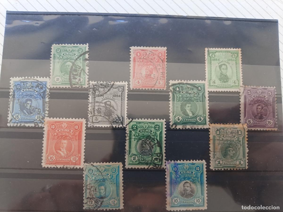 Briefmarken: Per&uacute;. Lote de sellos