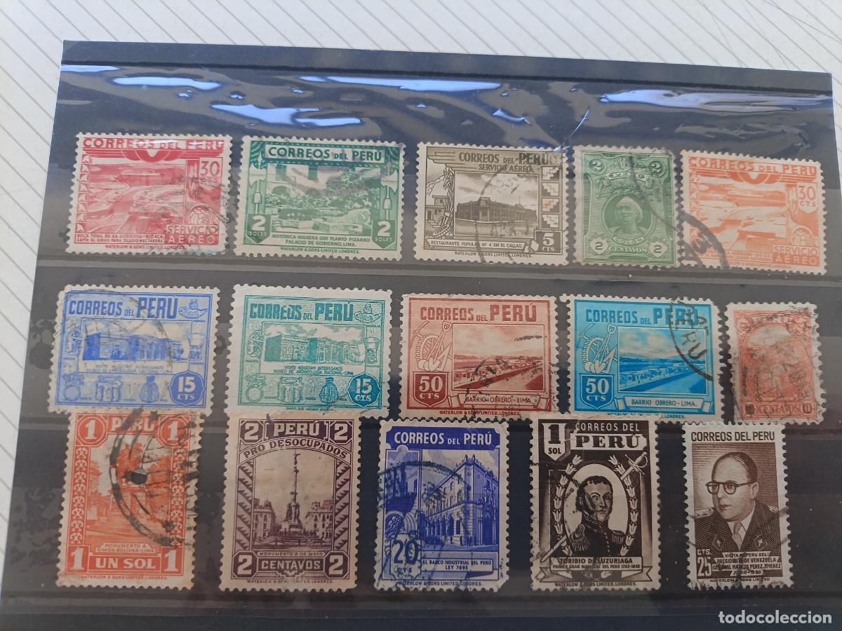 Briefmarken: Per&uacute;. Lote de sellos