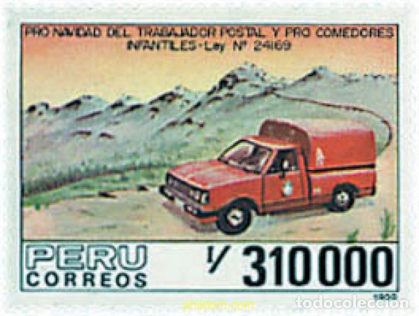 Sellos: 49093 MNH PERU 1990 PRO TRABAJADORES POSTALES Y COMEDORES INFANTILES