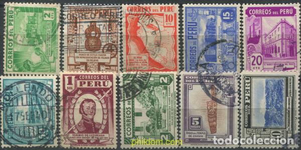 Sellos: 655176 USED PERU 1938 SERIE BASICA