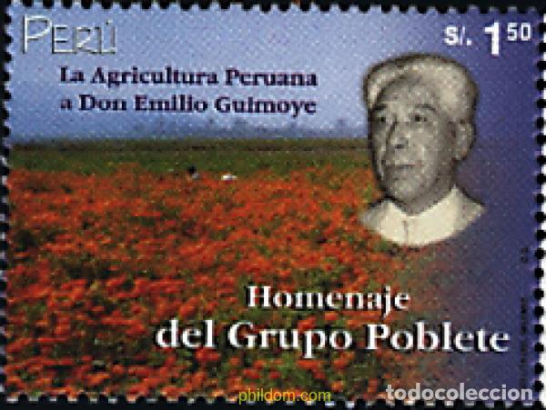 Sellos: 60569 MNH PERU 2000 LA AGRICULTURA PERUANA A DON EMILIO GUIMOYE