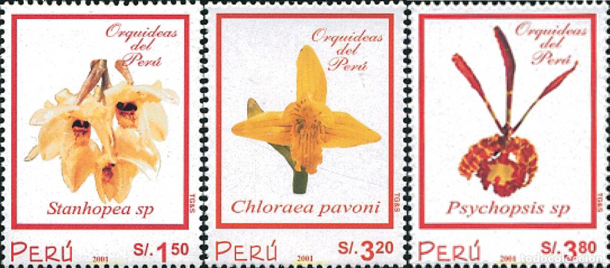 Briefmarken: 122410 MNH PERU 2002 ORQUIDEAS DEL PERU