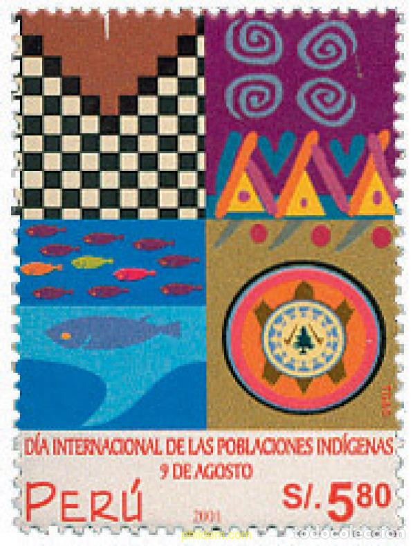 Briefmarken: 122408 MNH PERU 2002 DIA MUNDIAL DE LAS POBLACIONES INDIGENAS