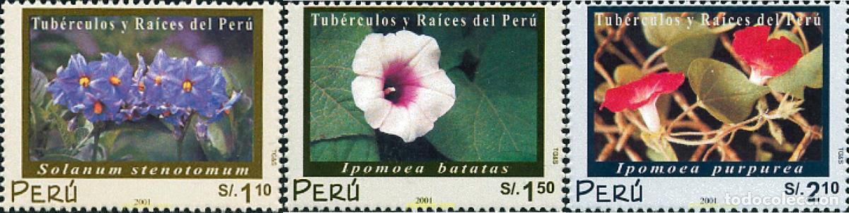 Briefmarken: 122409 MNH PERU 2002 TUBERCULOS Y RAICES DEL PERU