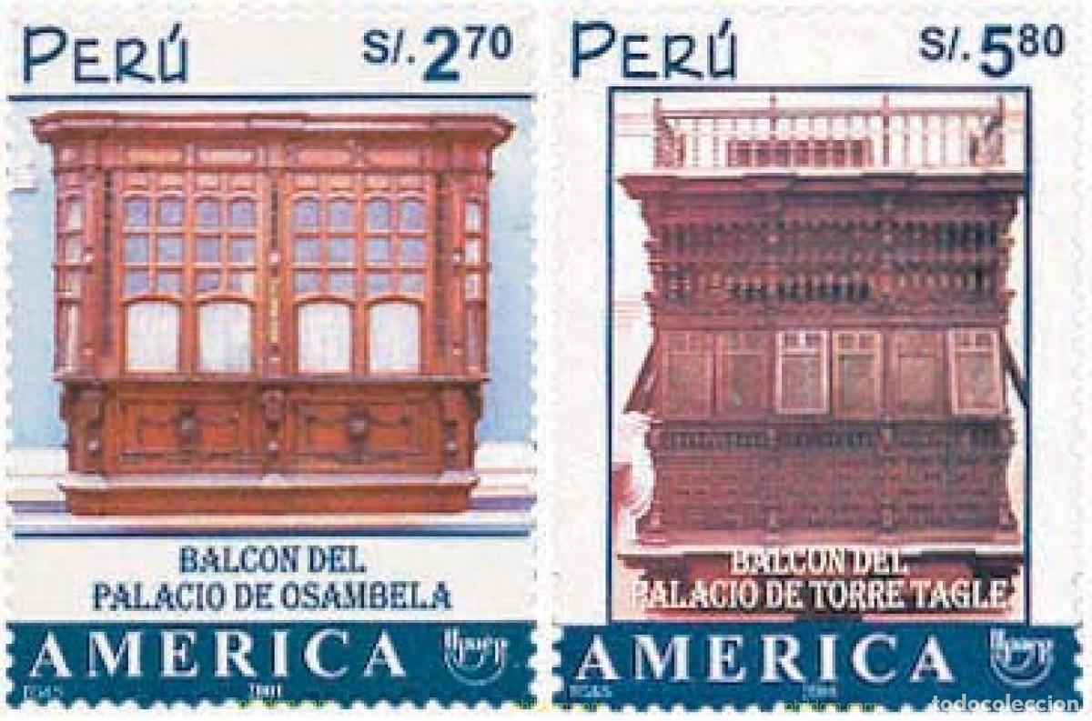 Briefmarken: 122416 MNH PERU 2002 AMERICA-UPAEP 2001 - PATRIMONIO DE LA HUMANIDAD