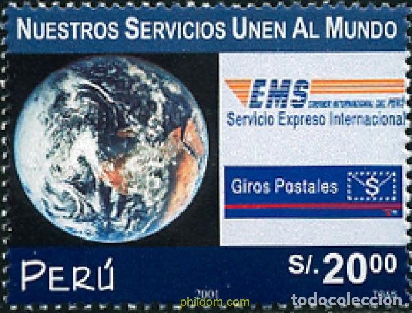 Briefmarken: 122425 MNH PERU 2002 SERVICIO EMS