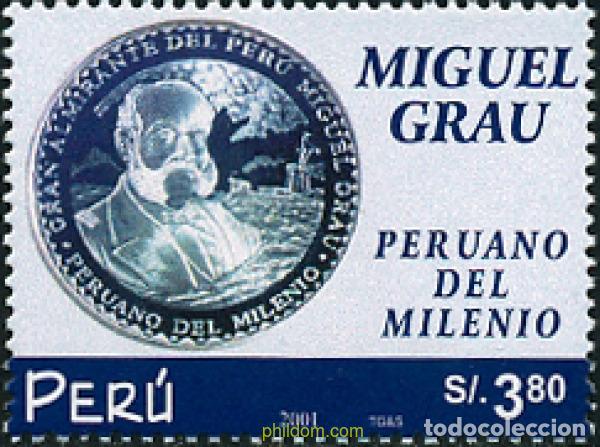 Briefmarken: 122429 MNH PERU 2002 HOMENAJE AL ALMIRANTE MIGUEL GRAU