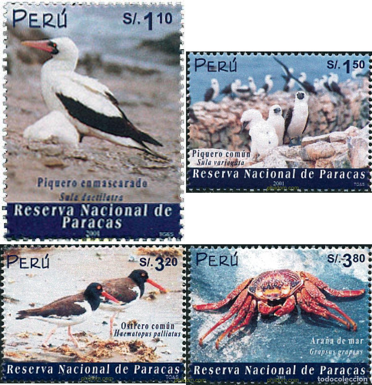 Briefmarken: 122418 MNH PERU 2002 RESERVA NACIONAL DE PARACAS