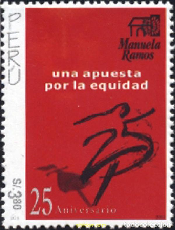 Sellos: 136778 MNH PERU 2003 25 ANIVERSARIO DE LA ORGANIZACION MANUELA RAMOS