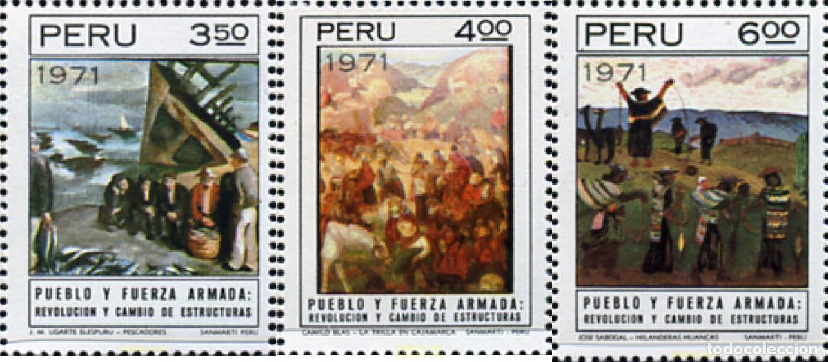 Sellos: 143936 MNH PERU 1971 REFORMAS ESTRUCTURALES DEL GOBIERNO