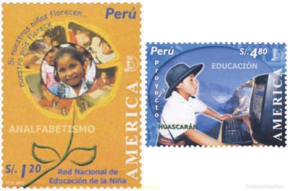 Sellos: 147777 MNH PERU 2004 AMERICA-UPAEP 2007 - EDUCACION PARA TODOS