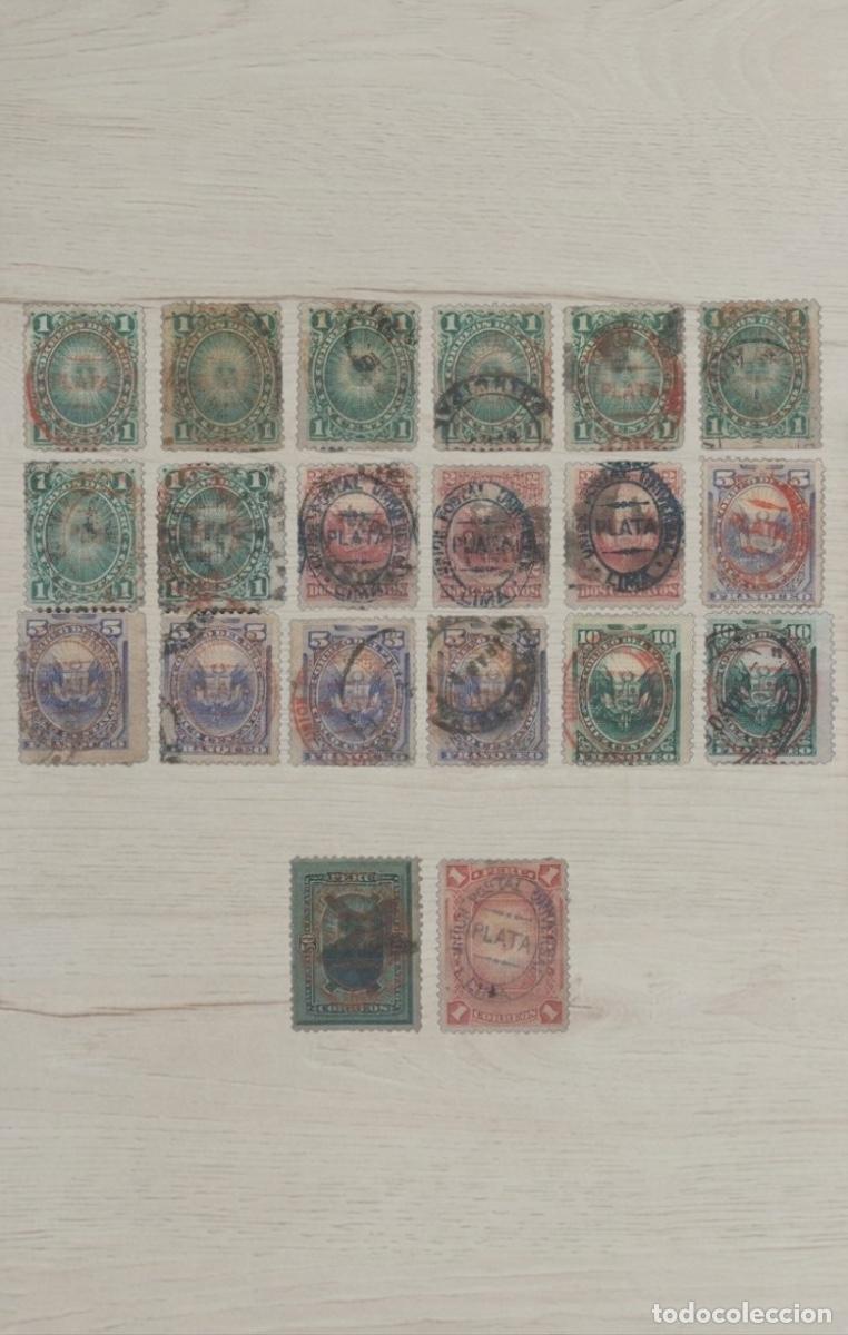 Sellos: PERU 1874-1884 Classic Selection &ndash; 20 Rare Stamps / Incl. Historic Overprints / Premium Used Lot