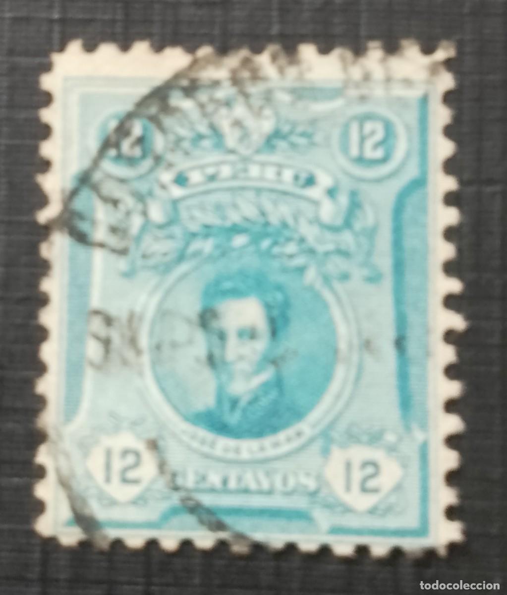 Sellos: 12 CENTAVOS - A&Ntilde;O 1909 - JOS&Eacute; DE LA MAR
