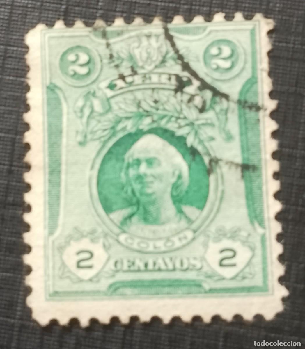 Sellos: 2 CENTAVOS - A&Ntilde;O 1909 - CRISTOBAL COLON, NAVEGANTE.