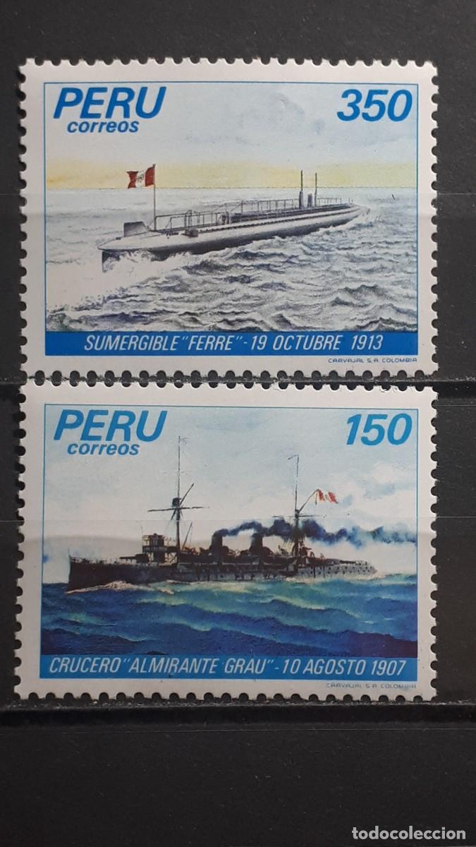 Sellos: PER&Uacute;. BARCOS. A&Ntilde;O 1983. **. EDIFIL 750/1