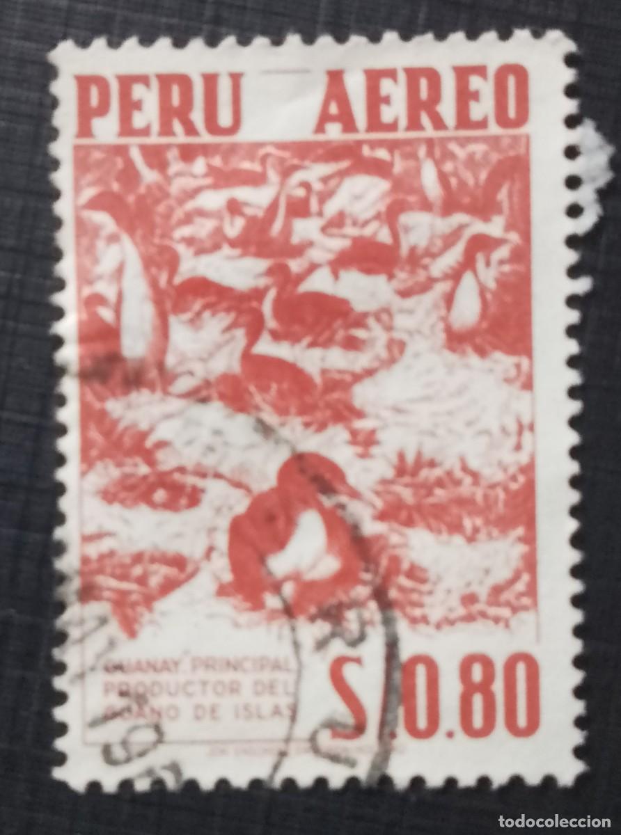 Sellos: V/F 0,80 SOL - A&Ntilde;O 1960 - AVE, CAMORAN GUANAY