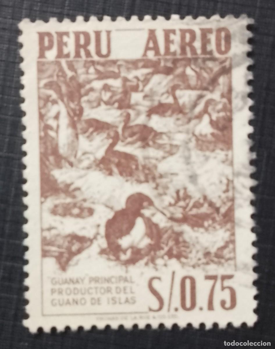 Sellos: V/F 0.75 SOL - A&Ntilde;O 1960 - AVE, CAMORAN GUANAY