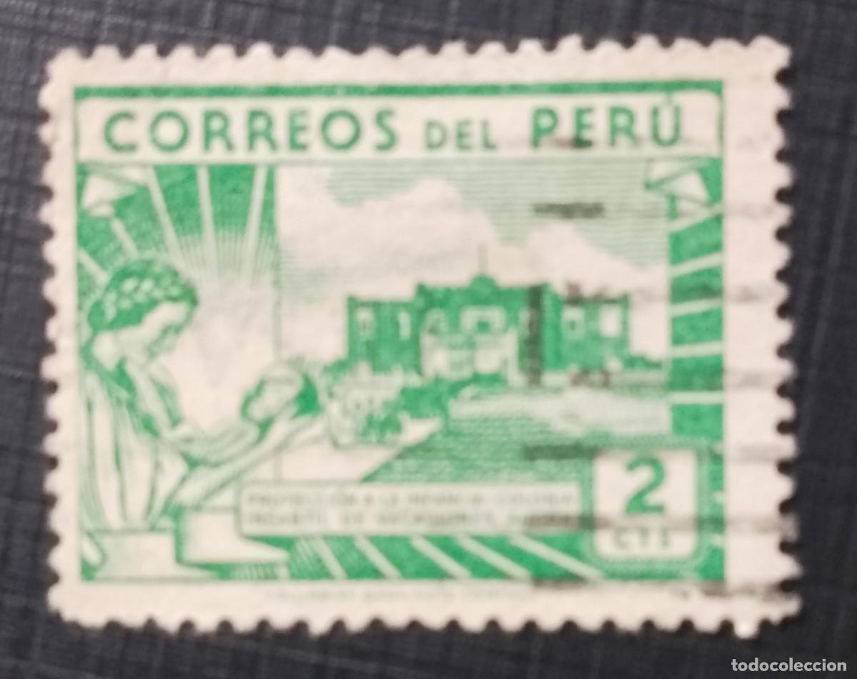 Sellos: V/F 2 CENTAVOS - A&Ntilde;O 1945 - COLONIA INFANTIL DE VACACIONES ANCON