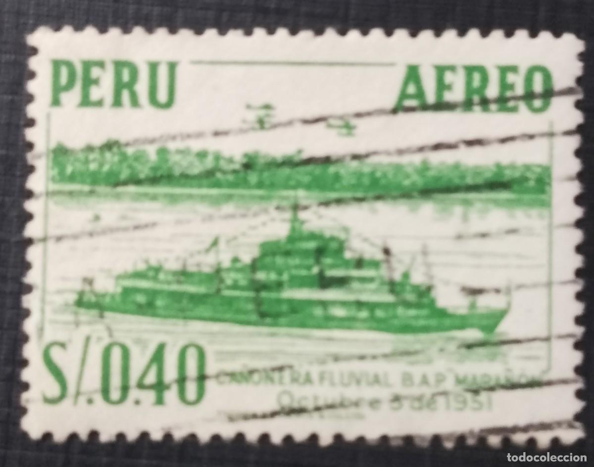 Sellos: V/F 0.40 - A&Ntilde;O 1957 - CA&Ntilde;ONERA FLUVIAL MARA&Ntilde;ON - YV 120