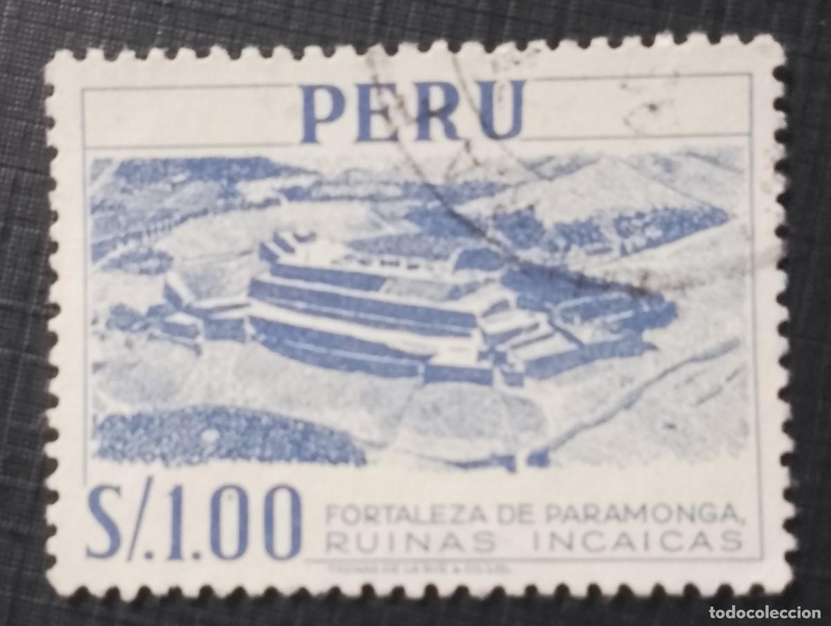 Sellos: V/F 1.00 SOLES - A&Ntilde;O 1957 - FORTALEZA DE PARAMONGA