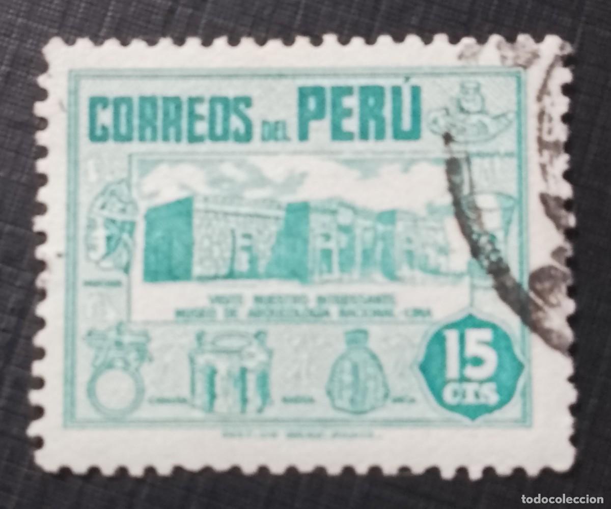 Sellos: V/F 15 CTS - A&Ntilde;O 1949 - MUSEO DE ARQUELOGIA NACIONAL