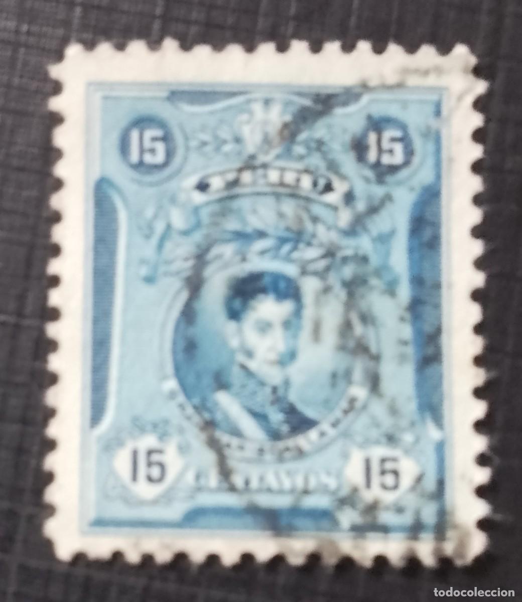 Sellos: V/F 15 CENTAVOS - A&Ntilde;O 1924 - GRAN MARISCAL LA MAR