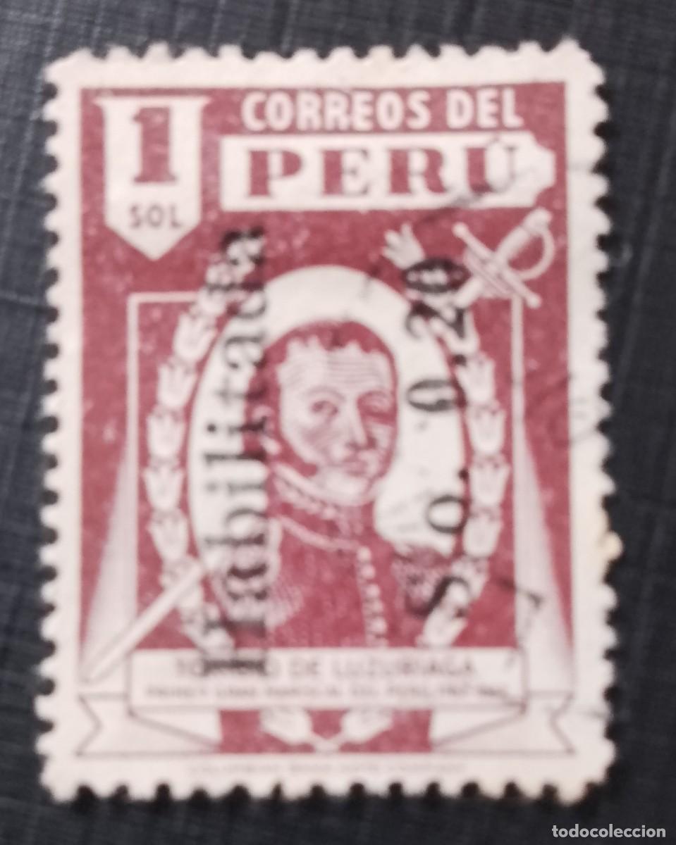 Sellos: V/F 1 SOL - A&Ntilde;O 1938 - TORIBIO DE LUZURIAGA - HABILITADA S/.o. 0,20