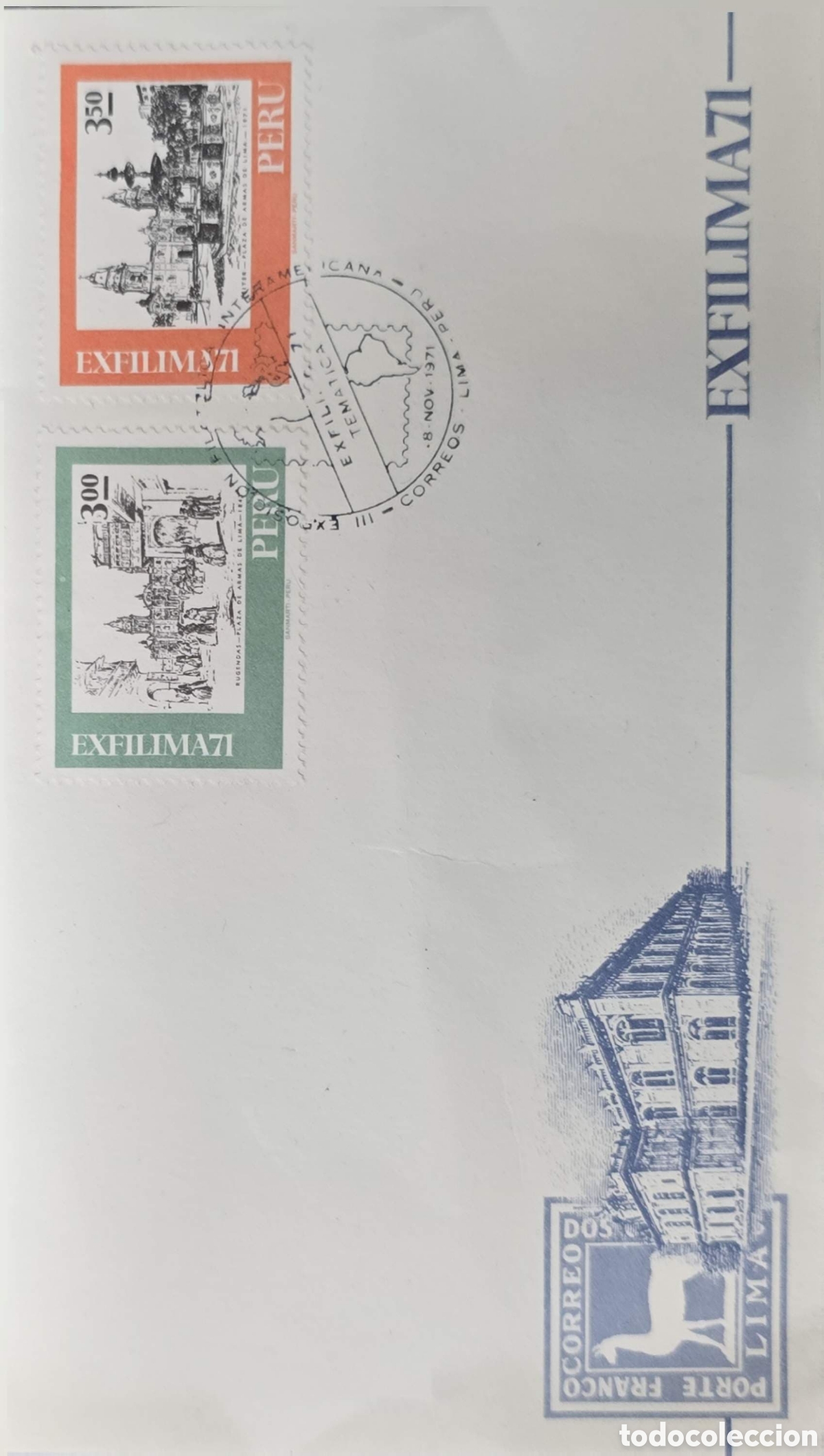 Sellos: CA)Peru1971 (The stamp is from the &rdquo;EXFILIMA 71&rdquo; international philatelic exhibition held in Lima).