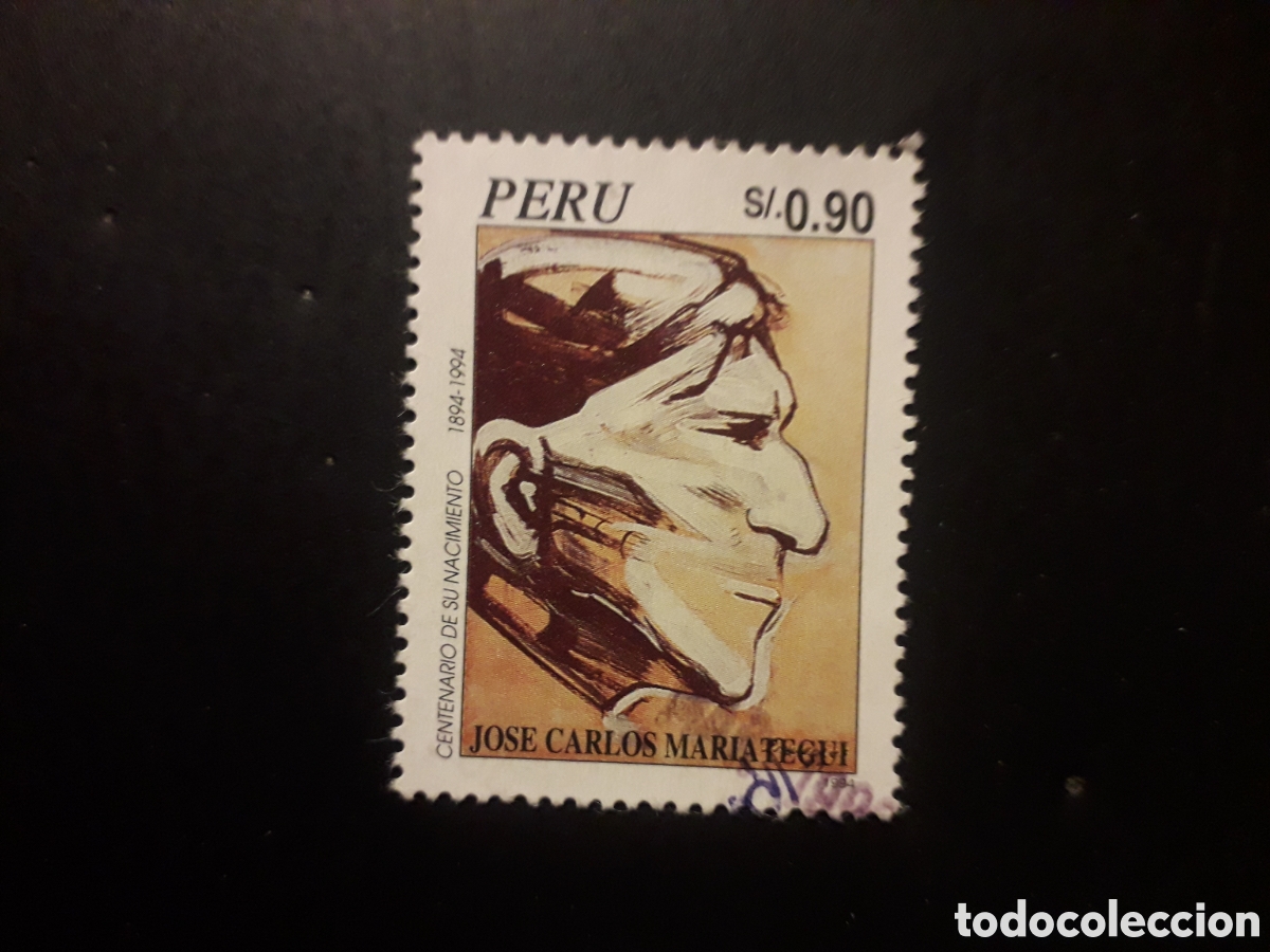 Sellos: PER&Uacute;, YVERT 1028 SERIE COMPLETA USADA 1995 J C MARIATEGUI, LITERATURA PERIODISTA PEDIDO M&Iacute;NIMO 3&euro;
