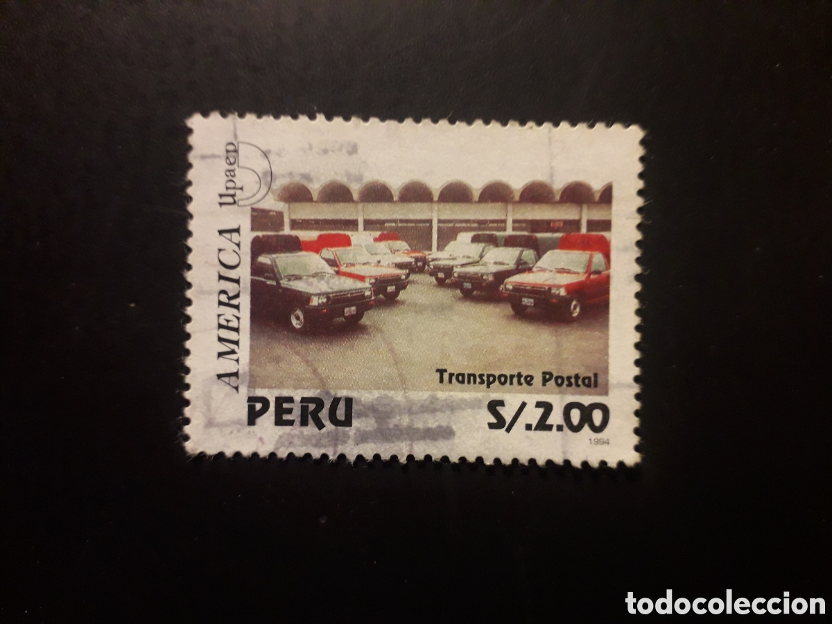 Sellos: PER&Uacute;, YVERT 1055 SELLO SUELTO USADO 1995 FURGONETAS DE CORREOS AM&Eacute;RICA UPAEP PEDIDO M&Iacute;NIMO 3&euro;