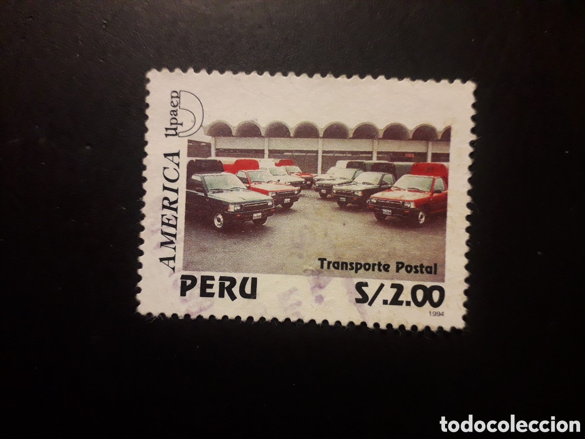 Sellos: PER&Uacute;, YVERT 1055 SELLO SUELTO USADO 1995 FURGONETAS DE CORREOS AM&Eacute;RICA UPAEP PEDIDO M&Iacute;NIMO 3&euro;