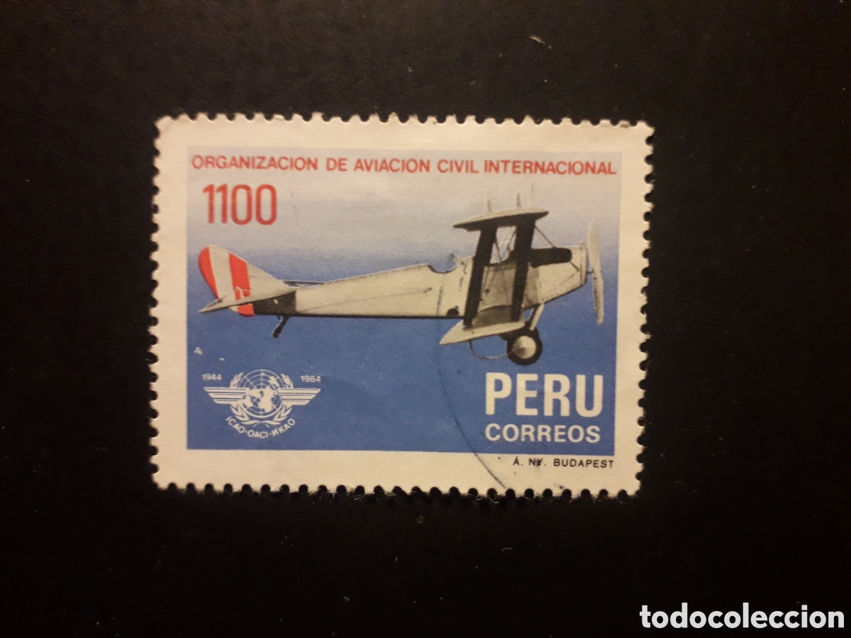 Sellos: PER&Uacute;, YVERT 813 SERIE COMPLETA USADA 1985 AVIONES, AVIACI&Oacute;N CIVIL PEDIDO M&Iacute;NIMO 3&euro;