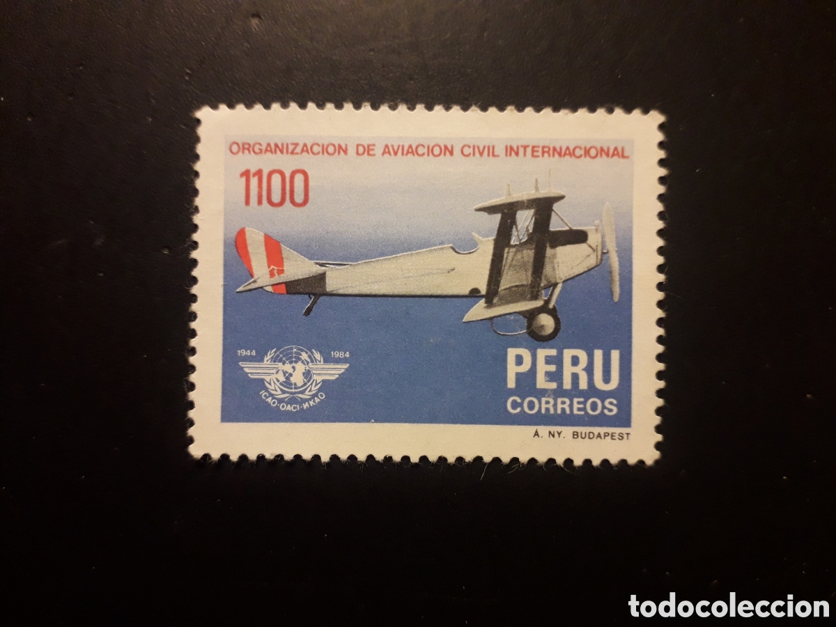 Sellos: PER&Uacute;, YVERT 813 SERIE COMPLETA USADA 1985 AVIONES, AVIACI&Oacute;N CIVIL PEDIDO M&Iacute;NIMO 3&euro;