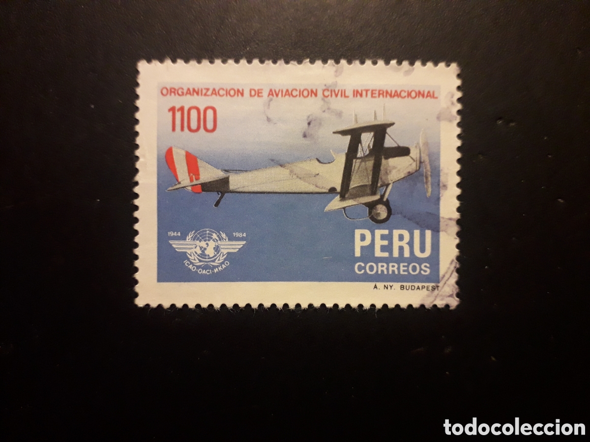 Sellos: PER&Uacute;, YVERT 813 SERIE COMPLETA USADA 1985 AVIONES, AVIACI&Oacute;N CIVIL PEDIDO M&Iacute;NIMO 3&euro;