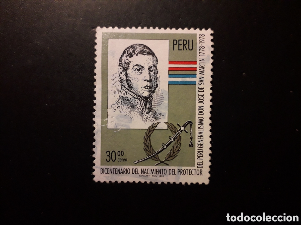 Sellos: PER&Uacute; YVERT A 460 SERIE COMPLETA USADA 1970 GENERAL DE SAN MART&Iacute;N PEDIDO M&Iacute;NIMO 3&euro;