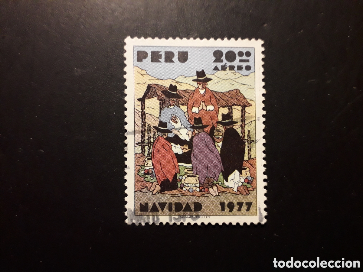 Sellos: PER&Uacute; YVERT A 453 SERIE COMPLETA USADA 1977 NAVIDAD PEDIDO M&Iacute;NIMO 3&euro;