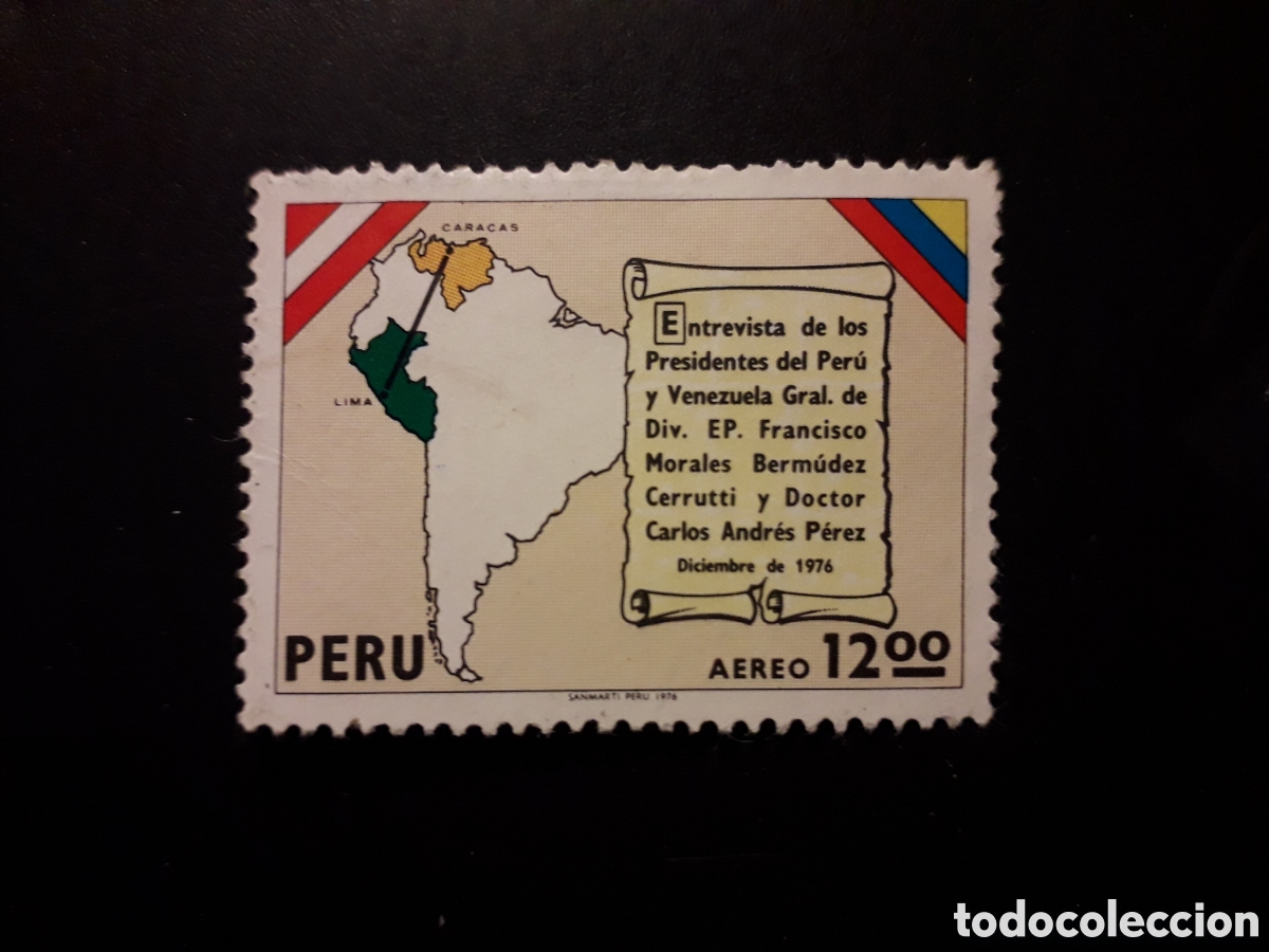 Sellos: PER&Uacute; YVERT A 439 SERIE COMPLETA USADA 1977 MAPAS PEDIDO M&Iacute;NIMO 3&euro;
