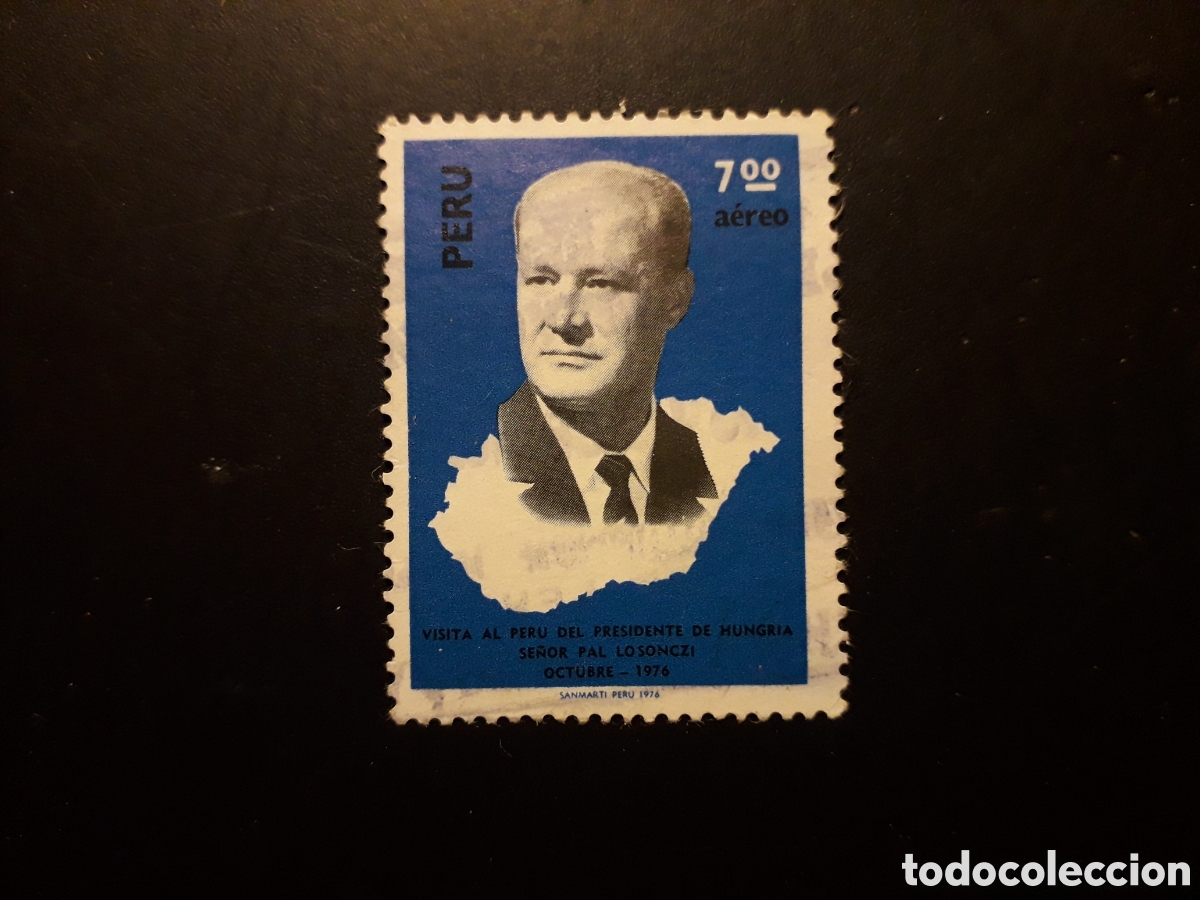 Sellos: PER&Uacute; YVERT A 425 SERIE COMPLETA USADA 1976 PAUL LOSONCZI, PRESIDENTE H&Uacute;NGARO MAPAS PEDIDO M&Iacute;NIMO 3&euro;