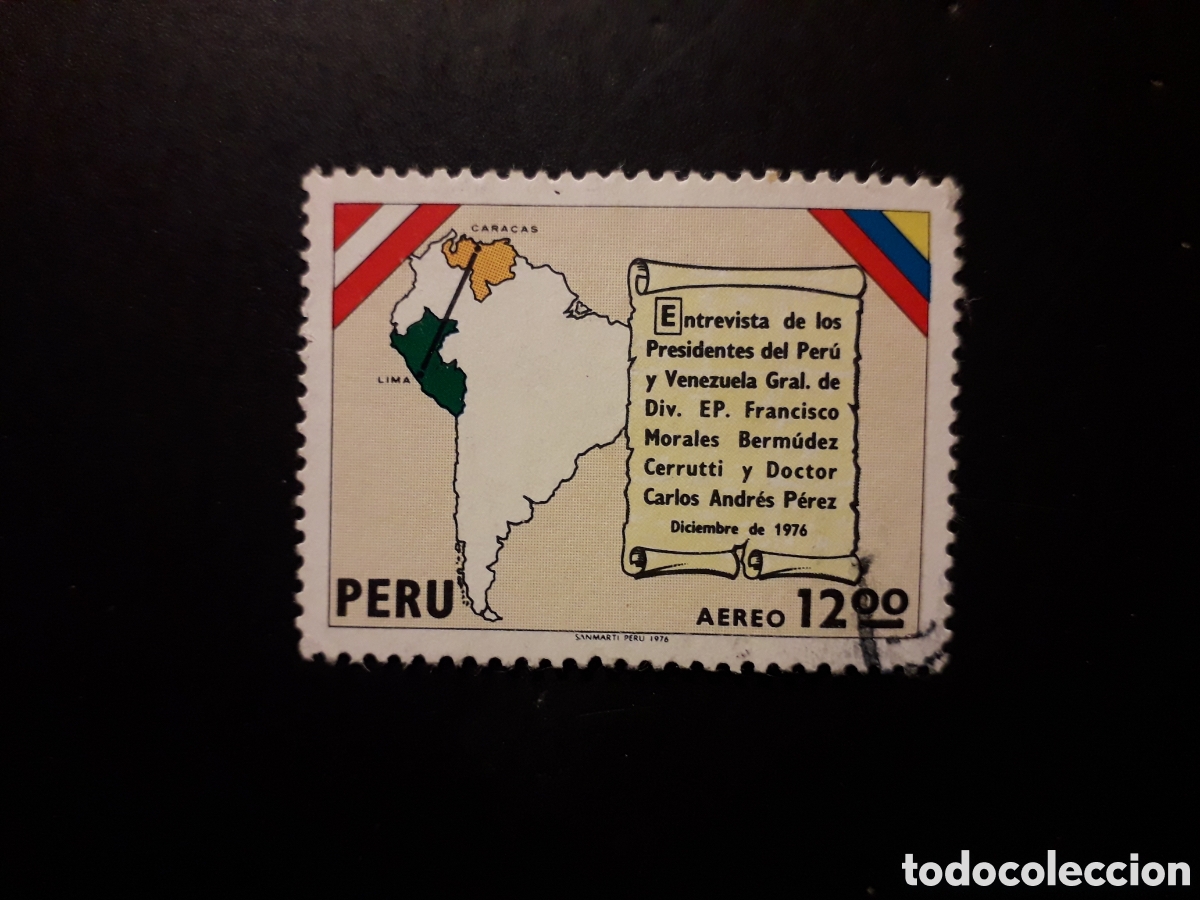 Sellos: PER&Uacute; YVERT A 439 SERIE COMPLETA USADA 1977 MAPAS PEDIDO M&Iacute;NIMO 3&euro;