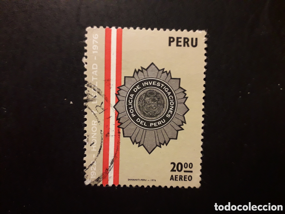Sellos: PER&Uacute; YVERT A 424 SERIE COMPLETA USADA 1976 POLIC&Iacute;A PERUANA PEDIDO M&Iacute;NIMO 3&euro;