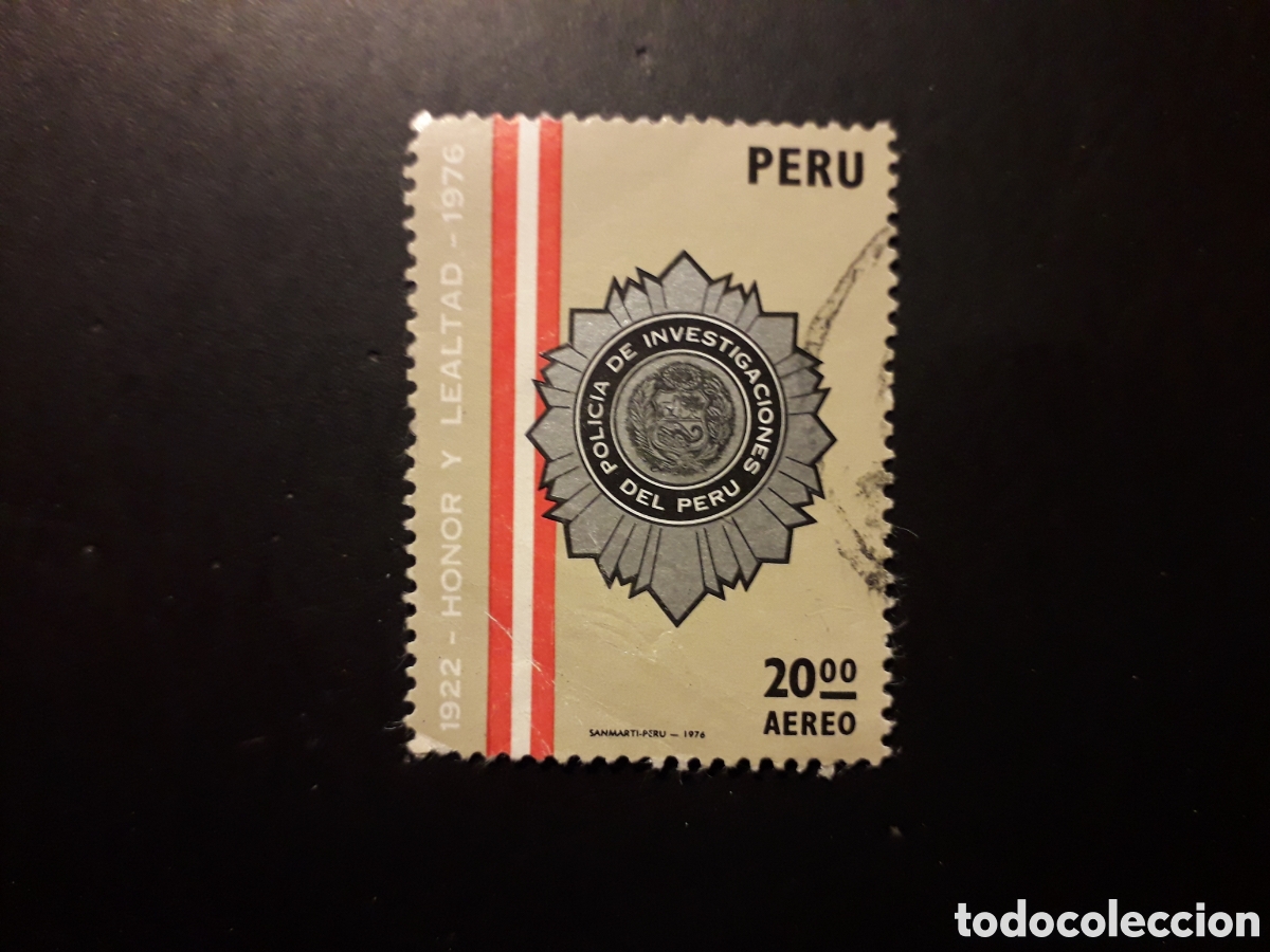 Sellos: PER&Uacute; YVERT A 424 SERIE COMPLETA USADA 1976 POLIC&Iacute;A PERUANA PEDIDO M&Iacute;NIMO 3&euro;