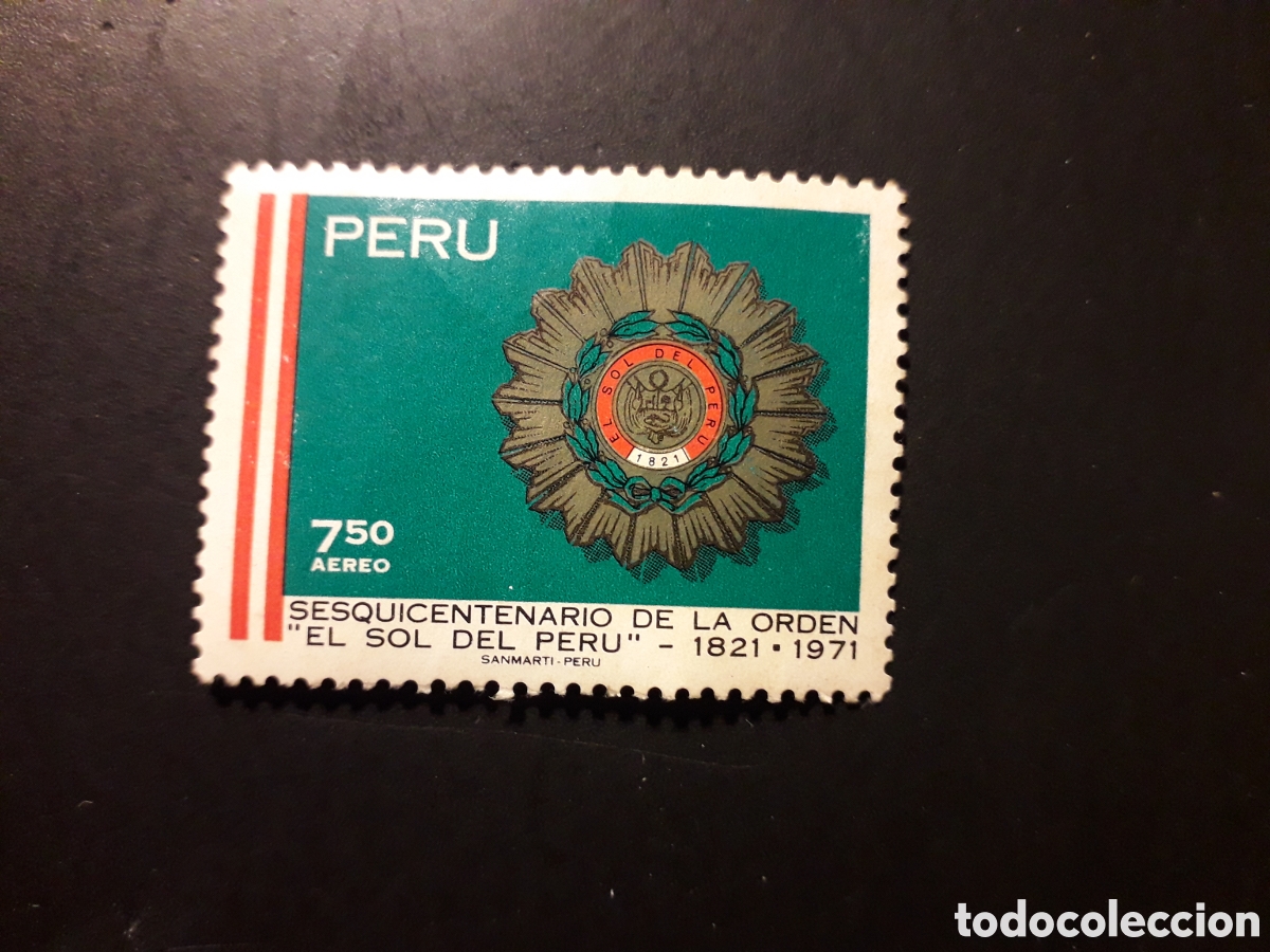 Sellos: PER&Uacute; YVERT A 307 SERIE COMPLETA USADA 1971 ORDEN EL SOL DEL PER&Uacute; PEDIDO M&Iacute;NIMO 3&euro;