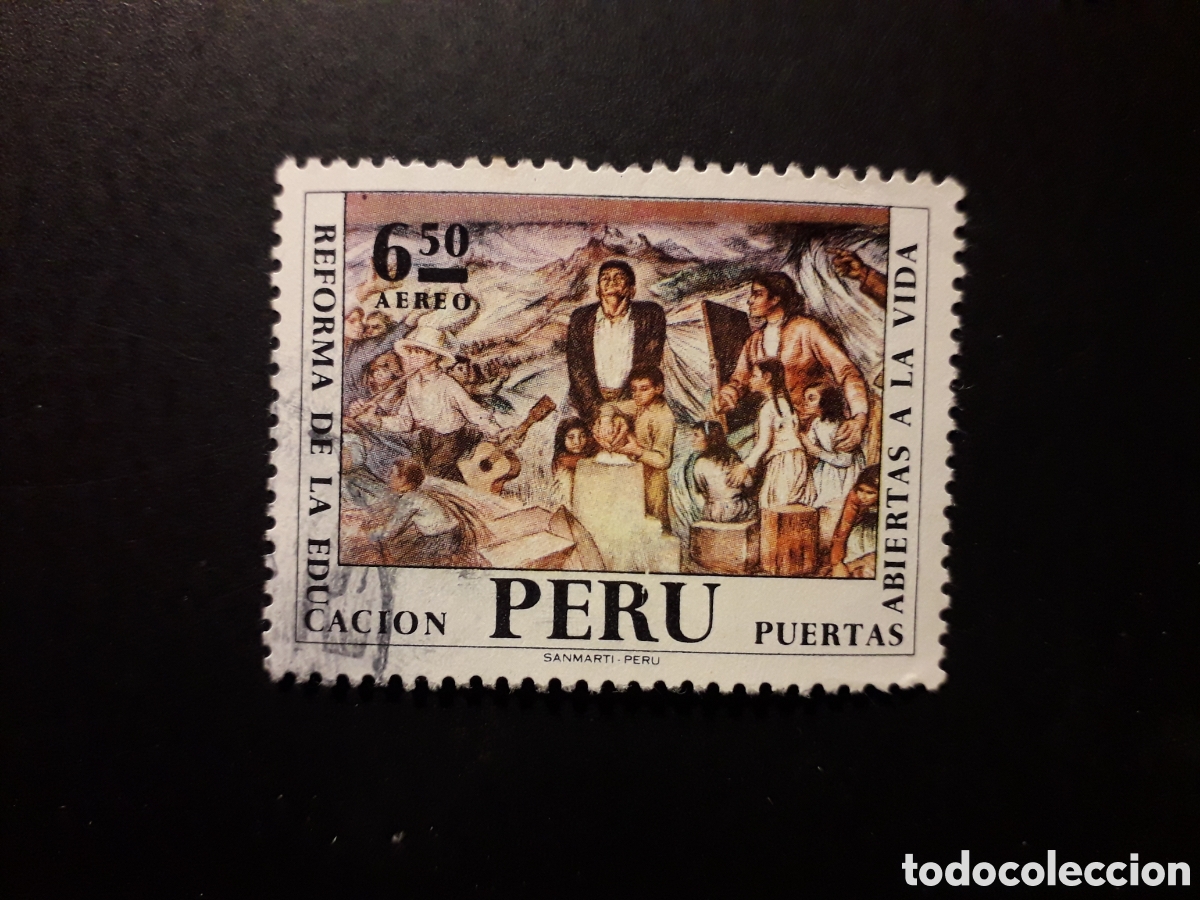 Sellos: PER&Uacute; YVERT A 314 SERIE COMPLETA USADA 1972 REFORMA AGRICULTURA PINTURAS PEDIDO M&Iacute;NIMO 3&euro;