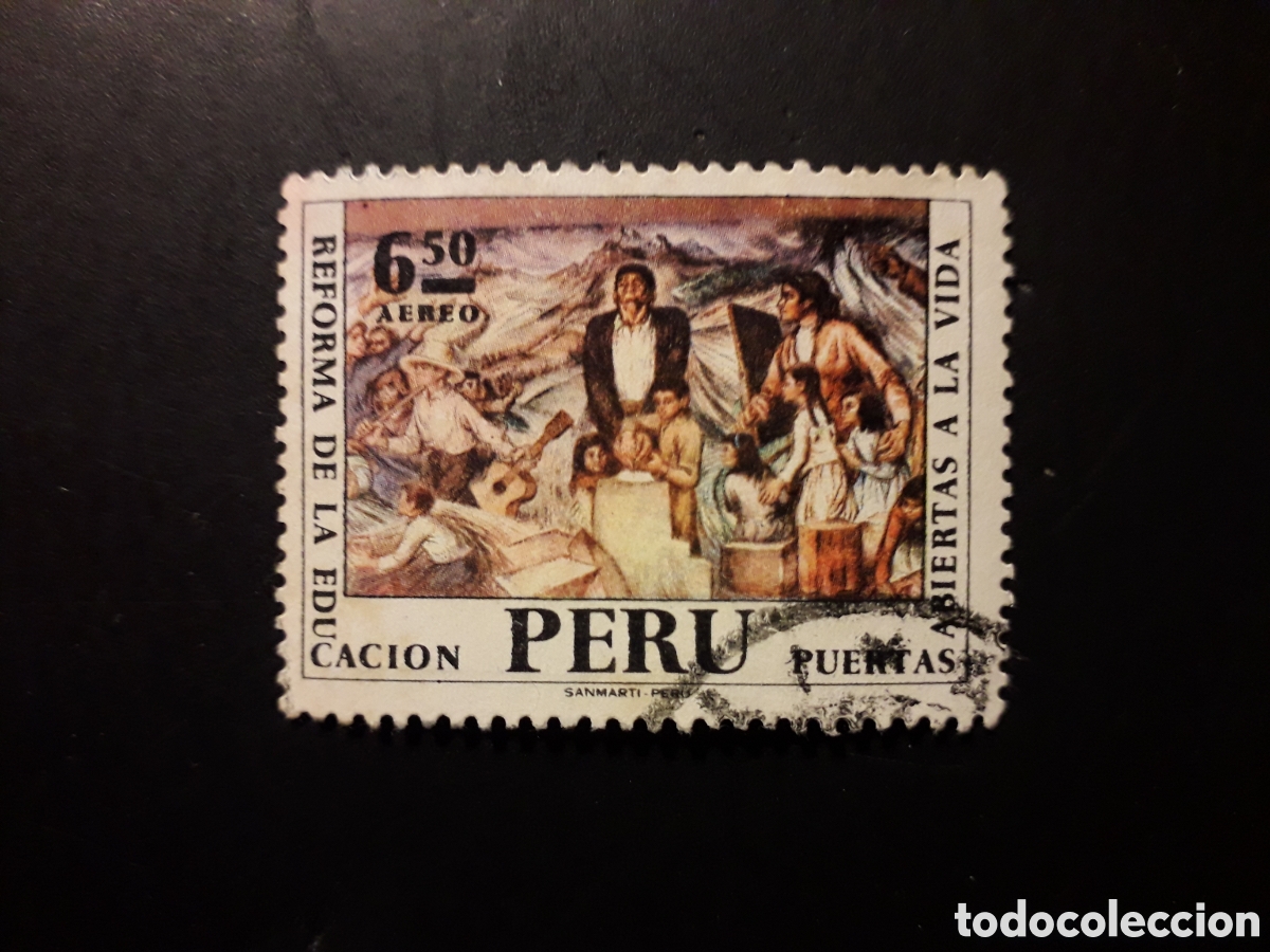 Sellos: PER&Uacute; YVERT A 314 SERIE COMPLETA USADA 1972 REFORMA AGRICULTURA PINTURAS PEDIDO M&Iacute;NIMO 3&euro;