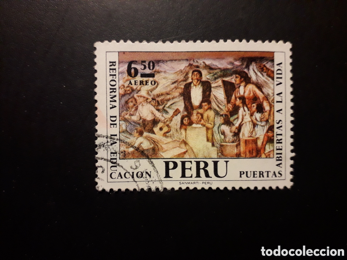 Sellos: PER&Uacute; YVERT A 314 SERIE COMPLETA USADA 1972 REFORMA AGRICULTURA PINTURAS PEDIDO M&Iacute;NIMO 3&euro;