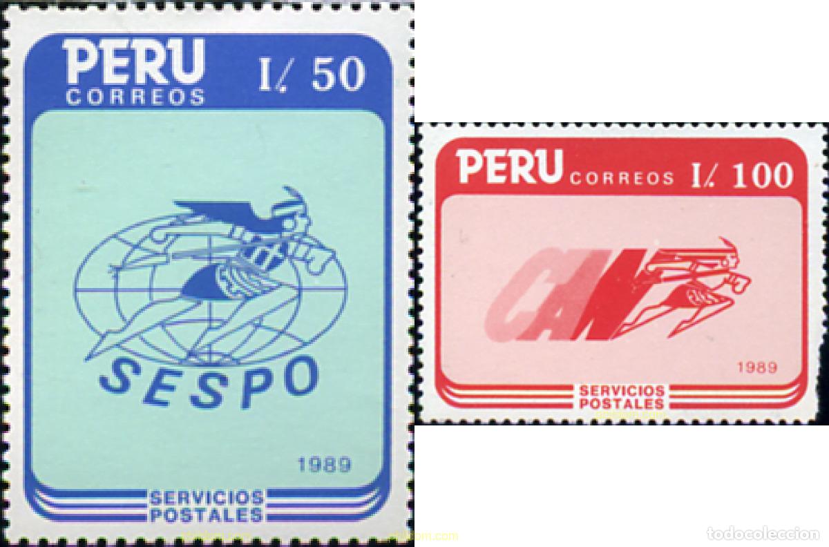 Sellos: 351516 MNH PERU 1989 SERVICIOS POSTALES