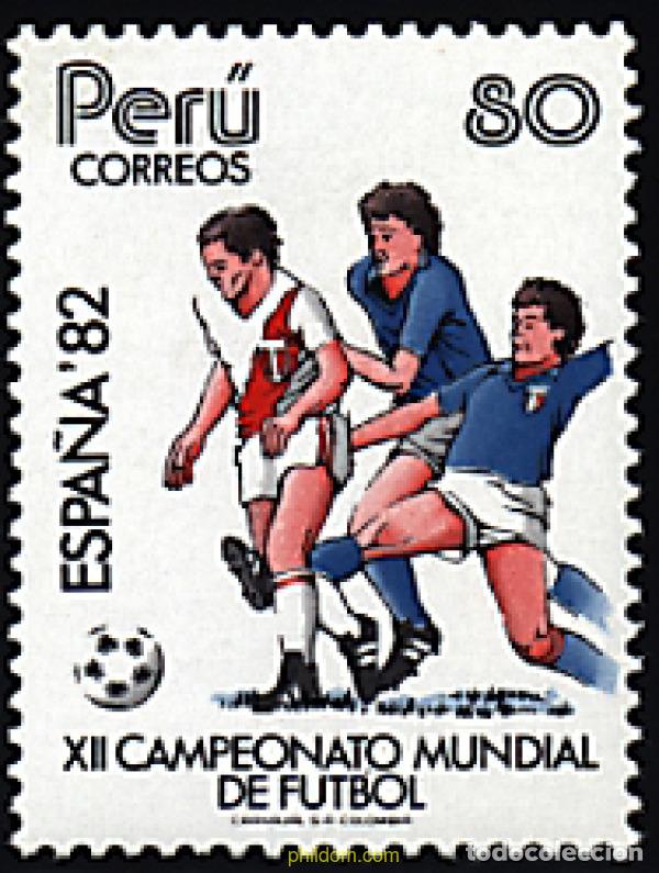 Sellos: 27081 MNH PERU 1982 COPA DEL MUNDO DE FUTBOL. ESPA&Ntilde;A-82