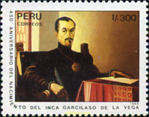 Sellos: 351521 MNH PERU 1989 450 ANIVERSARIO DEL NACIMIENTO DEL INCA GARCILASO DE LA VEGA