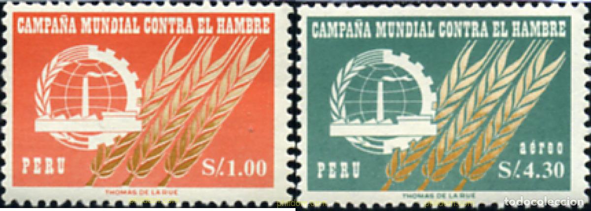 Sellos: 351197 MNH PERU 1963 CAMPA&Ntilde;A MUNDIAL CONTRA EL HAMBRE
