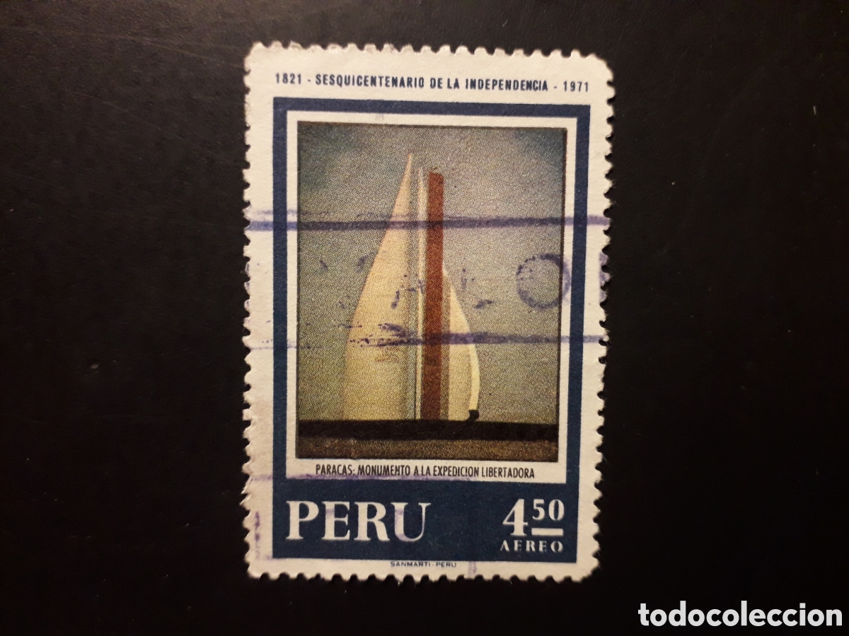 Sellos: PER&Uacute; YVERT A 300 SELLO SUELTO USADO 1971 INDEPENDENCIA, PINTURAS PEDIDO M&Iacute;NIMO 3&euro;